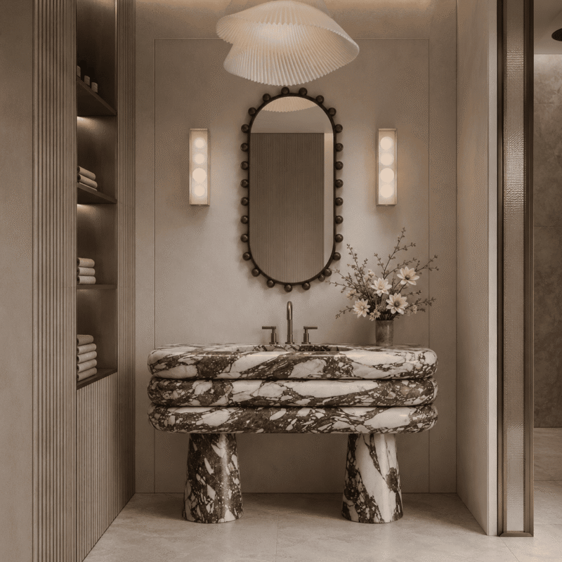 Halo Loop Marble Vanity