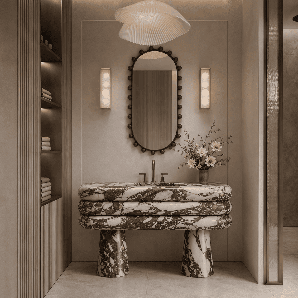 Halo Loop Marble Vanity