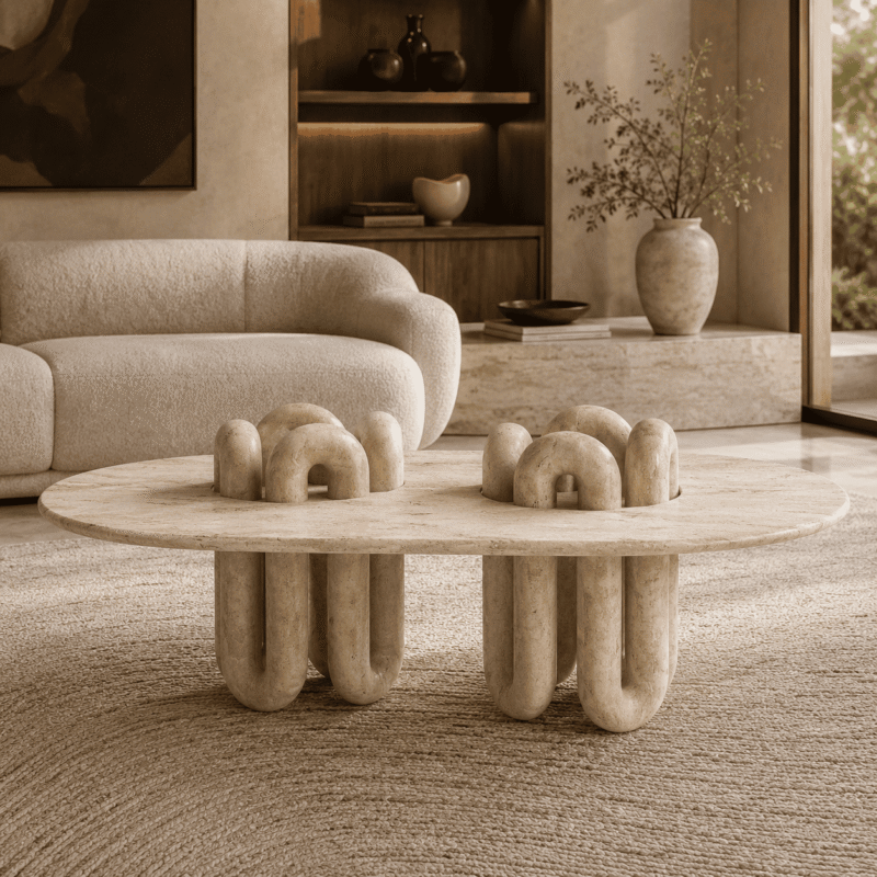 Arcadia Marble Coffee Table