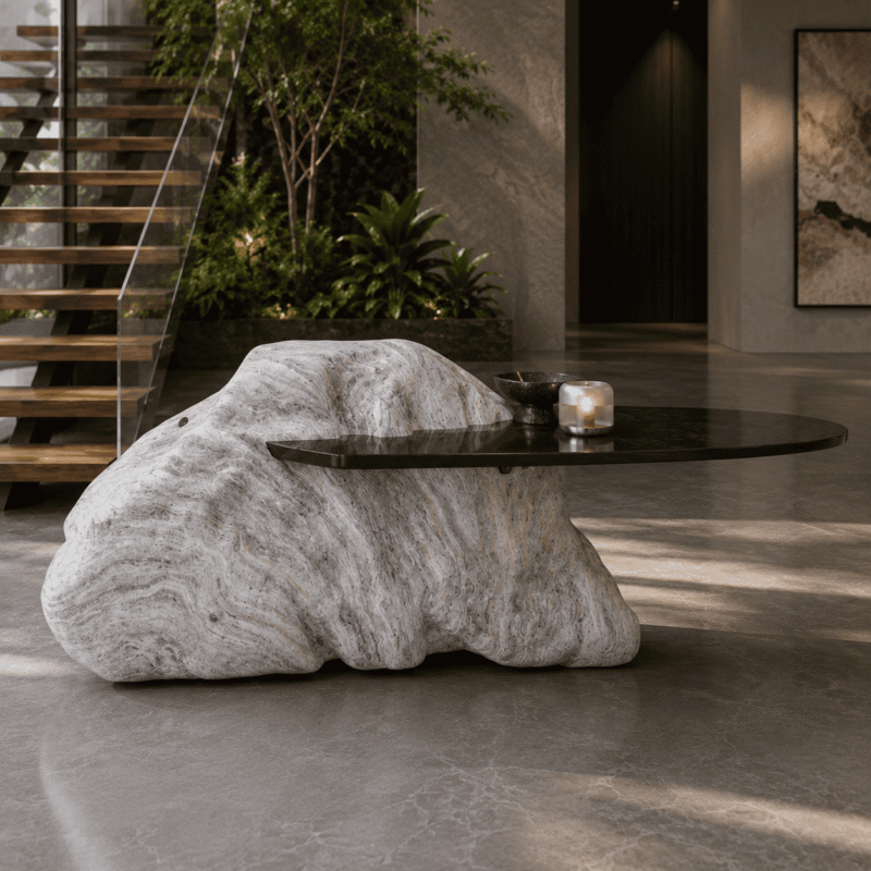 Boulder Marble Coffee Table