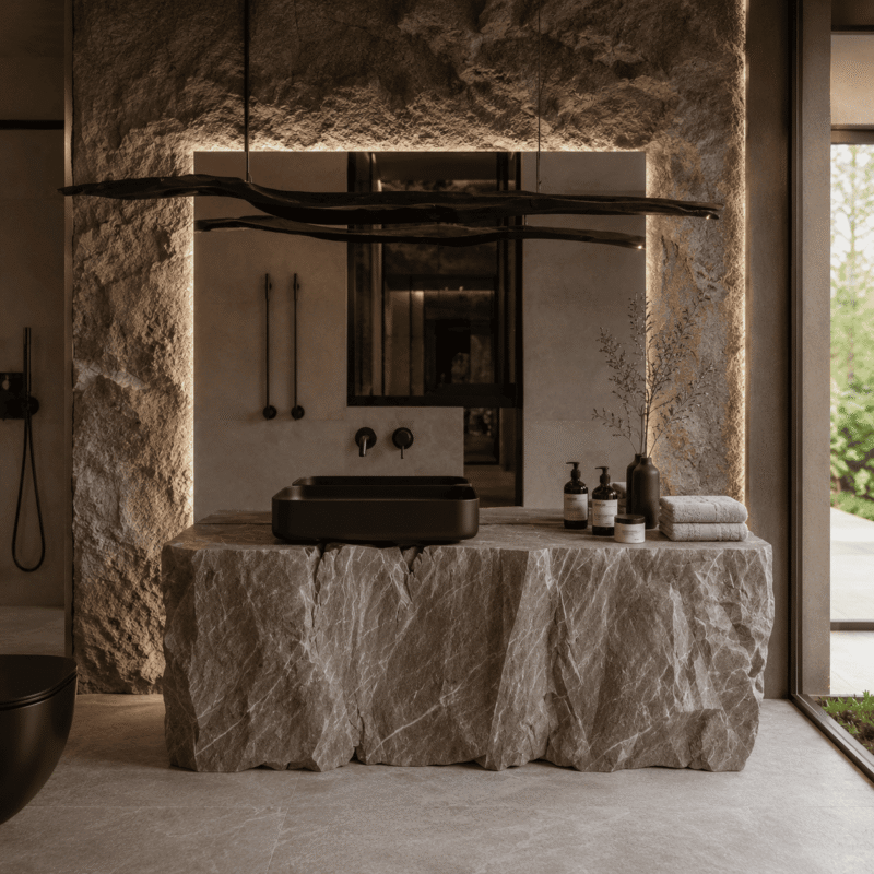 Raw Monolith Stone Vanity