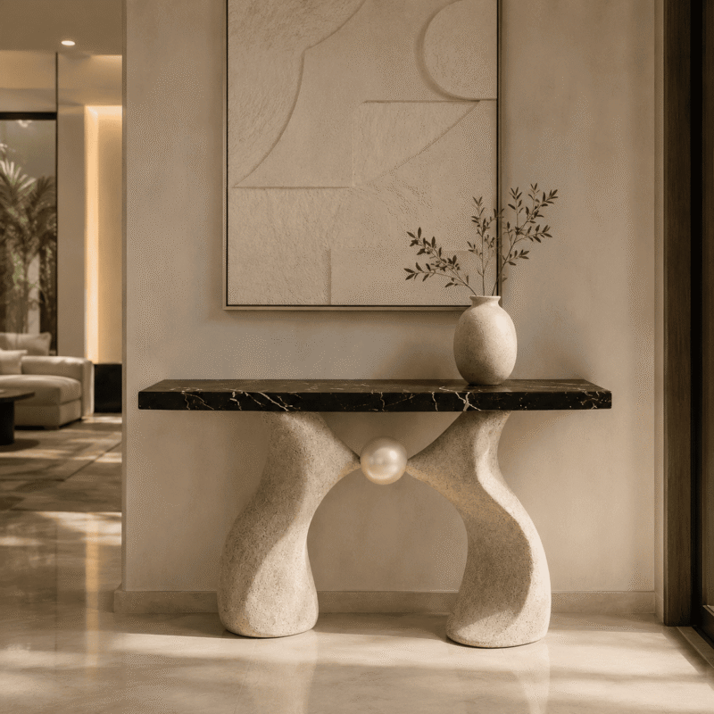Equinox Marble Console Table