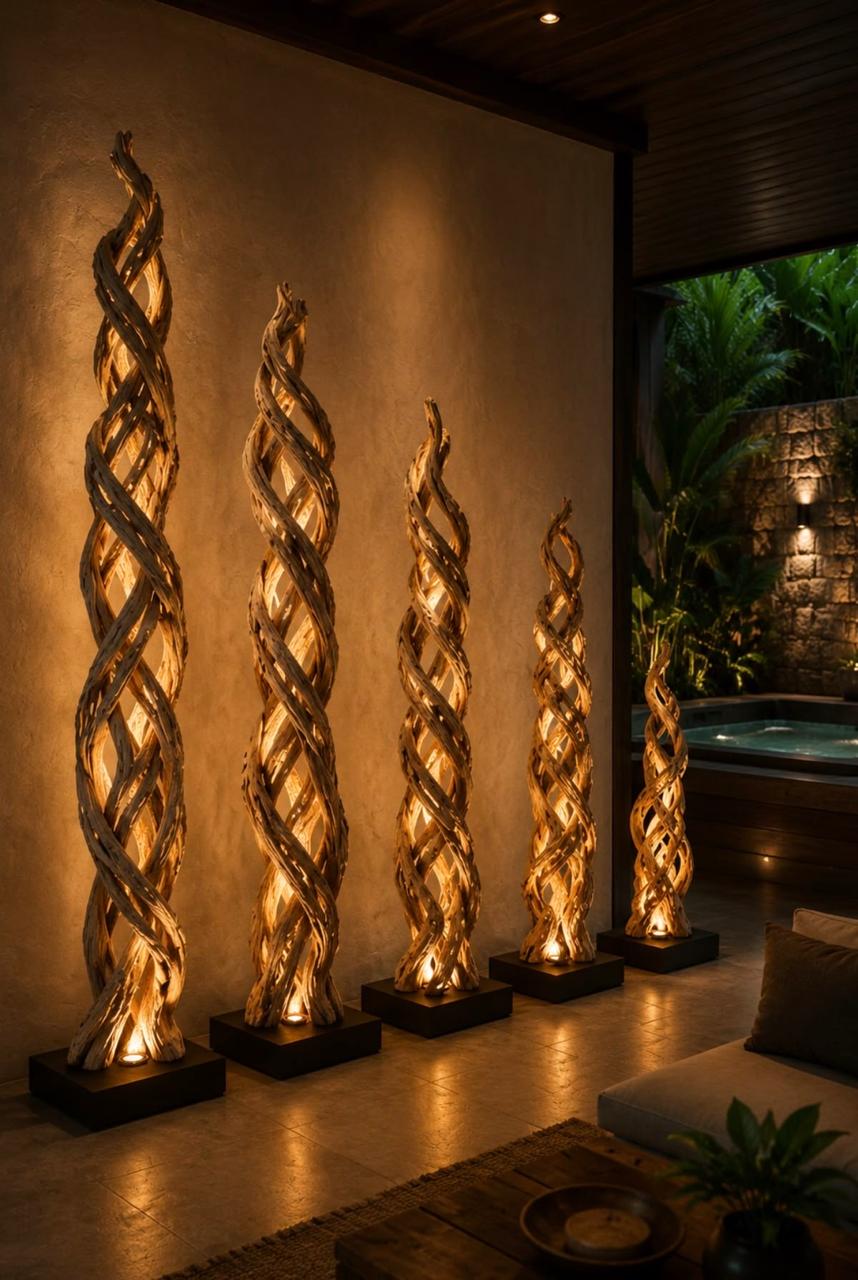 Twista Sculptural Floor Lamp